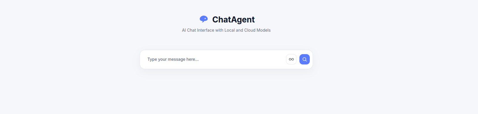 ChatAgent AI Chat Interface