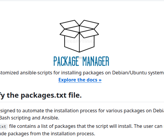 Package Manager Documentation